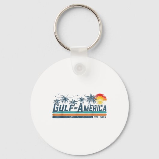 Retro Golf van de VS Amerika EST 2025 Golf Mexico Sleutelhanger (Voorkant)