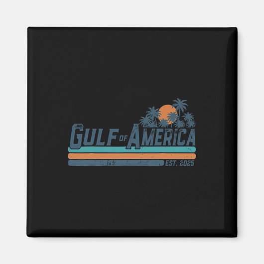Retro Golf van de VS Amerika EST 2025 Golf van Mex Magneet (Voorkant)