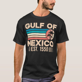 Retro Golf van Mexico Est 1550 Mexicaanse vlag T-shirt