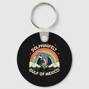 Retro Golf van Mexico Grappige Dolfijn 1 Sleutelhanger