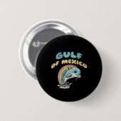 Retro Golf van Mexico Grappige Dolfijn Ronde Button 5,7 Cm (Voorkant /achterkant)