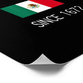 Retro Golf van Mexico sinds 1672 Poster (Hoek)