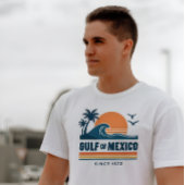 Retro Golf van Mexico sinds 1672 Wit T-shirt