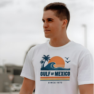 Retro Golf van Mexico sinds 1672 Wit T-shirt