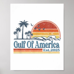 Retro Golf Van Usa Amerika Est 2025 Amerikaanse Vl Poster