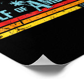 Retro Golf van Verenigde Staten 2025 Amerikaanse v Poster (Hoek)