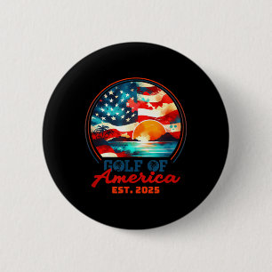 Retro Golf van Verenigde Staten 2025 Amerikaanse v Ronde Button 5,7 Cm