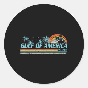 Retro Golf van Verenigde Staten 2025 Amerikaanse v Ronde Sticker