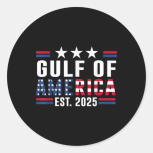 Retro Golf van Verenigde Staten 2025 Amerikaanse v Ronde Sticker