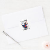 Retro Golf van Verenigde Staten 2025 Amerikaanse v Ronde Sticker (Envelop)