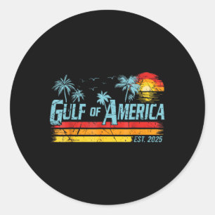 Retro Golf van Verenigde Staten 2025 Amerikaanse v Ronde Sticker