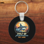 Retro Golf van Verenigde Staten 2025 Amerikaanse v Sleutelhanger (Voorkant)