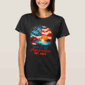 Retro Golf van Verenigde Staten 2025 Amerikaanse v T-shirt (Voorkant)