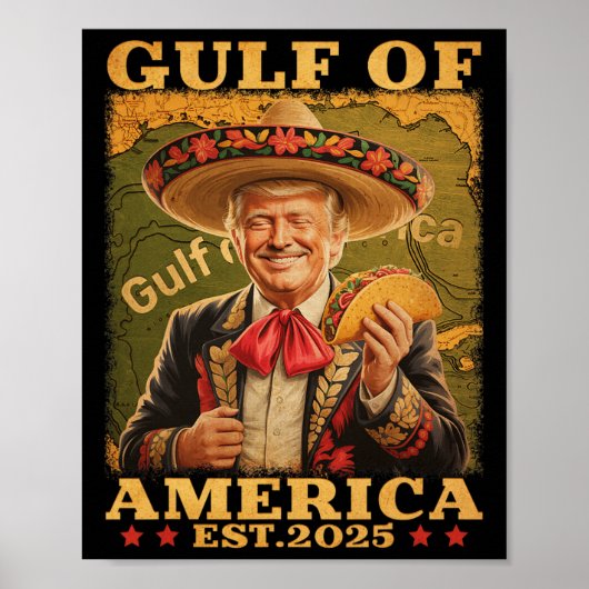Retro Golf van Verenigde Staten Mexico Grappig Tru Poster (Voorkant)