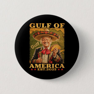 Retro Golf van Verenigde Staten Mexico Grappig Tru Ronde Button 5,7 Cm