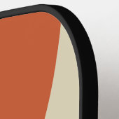 Retro Golfcirkel Streep met Naam Pickleball Paddle (Links Detail)