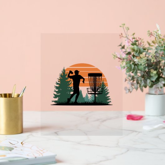 Retro  golfdisc spelen acryl bord (Huwelijk)