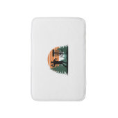 Retro golfdisc spelen badmat (Voorkant Verticaal)