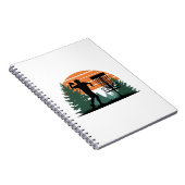 Retro  golfdisc spelen notitieboek (Rechterzijde)