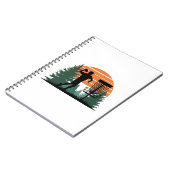 Retro  golfdisc spelen notitieboek (Linkerzijde)