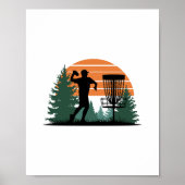 Retro  golfdisc spelen poster (Voorkant)