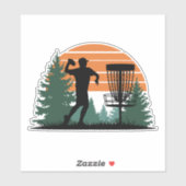 Retro  golfdisc spelen sticker (Vel)