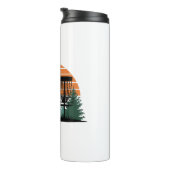 Retro  golfdisc spelen thermosbeker (Geroteerd rechts)