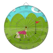 Retro Golfe Dart Board Dartbord (Voorkant)