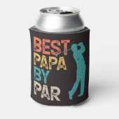 Retro Golfer - beste papieren van pas Blikjeskoeler (Blikje Achterkant)