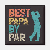 Retro Golfer - beste papieren van pas Magneet (Voorkant)