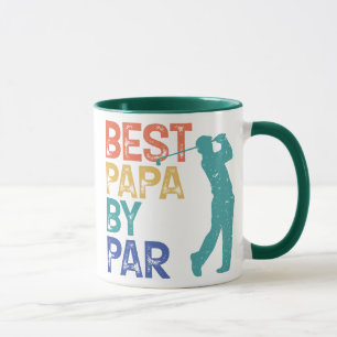 Retro Golfer - beste papieren van pas Mok