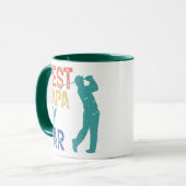 Retro Golfer - beste papieren van pas Mok (Voorkant links)