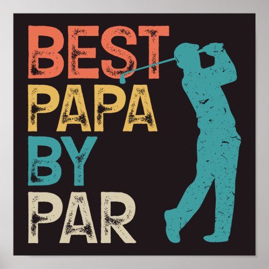 Retro Golfer - beste papieren van pas Poster (Voorkant)