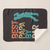 Retro Golfer - beste papieren van pas Sherpa Deken (Voorkant (horizontaal))