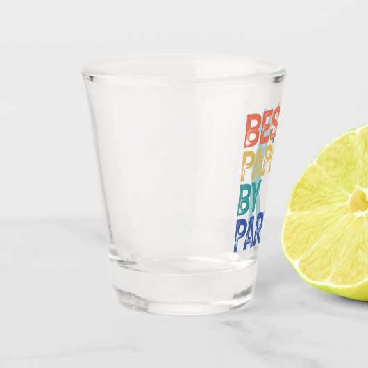 Retro Golfer - beste papieren van pas Shot Glas (Links)