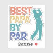 Retro Golfer - beste papieren van pas Sticker (Vel)