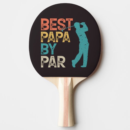 Retro Golfer - beste papieren van pas Tafeltennisbatje (Voorkant)