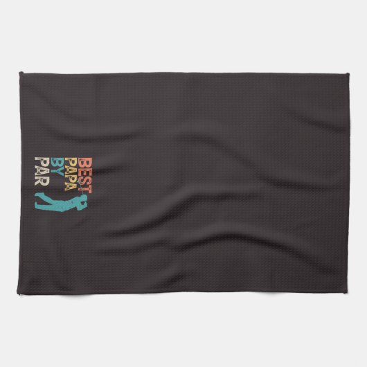 Retro Golfer - beste papieren van pas Theedoek (Horizontaal)