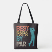Retro Golfer - beste papieren van pas Tote Bag (Achterkant)