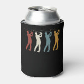 Retro  Golfer Blikjeskoeler (Blikje Voorkant)