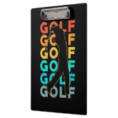 Retro Golfer Klembord (Links)