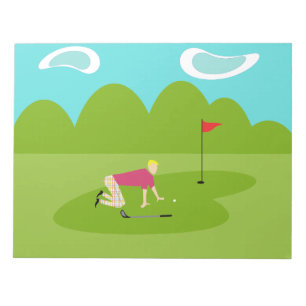 Retro Golfer Notitieblok