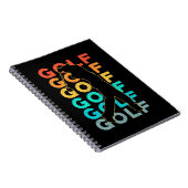 Retro Golfer Notitieboek (Rechterzijde)