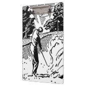 Retro Golfer Sand Trap Klembord (Links)