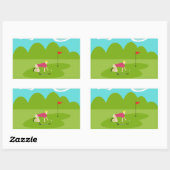 Retro Golfer Stickers (Vel)