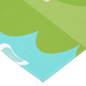 Retro Golfer Table Runner Korte Tafelloper (Hoek)