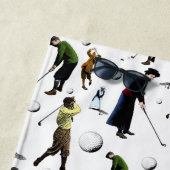 Retro Golfers Patroonillustraties Strandlaken (In situ)