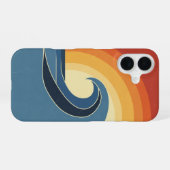 Retro golfkruin iPhone 16 hoesje (Achterkant horizontaal)