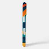 Retro Golfpatroon Modern Abstract iPhone Hoesje (Achterkant / Rechts)