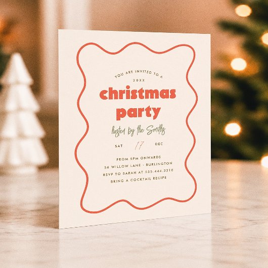 Retro Golfrand Budget Kerstfeest
